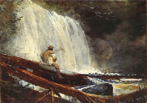 Winslow Homer Waterfalls in the Adirondacks China oil painting art